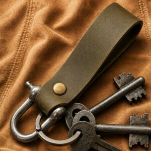 leather keychain