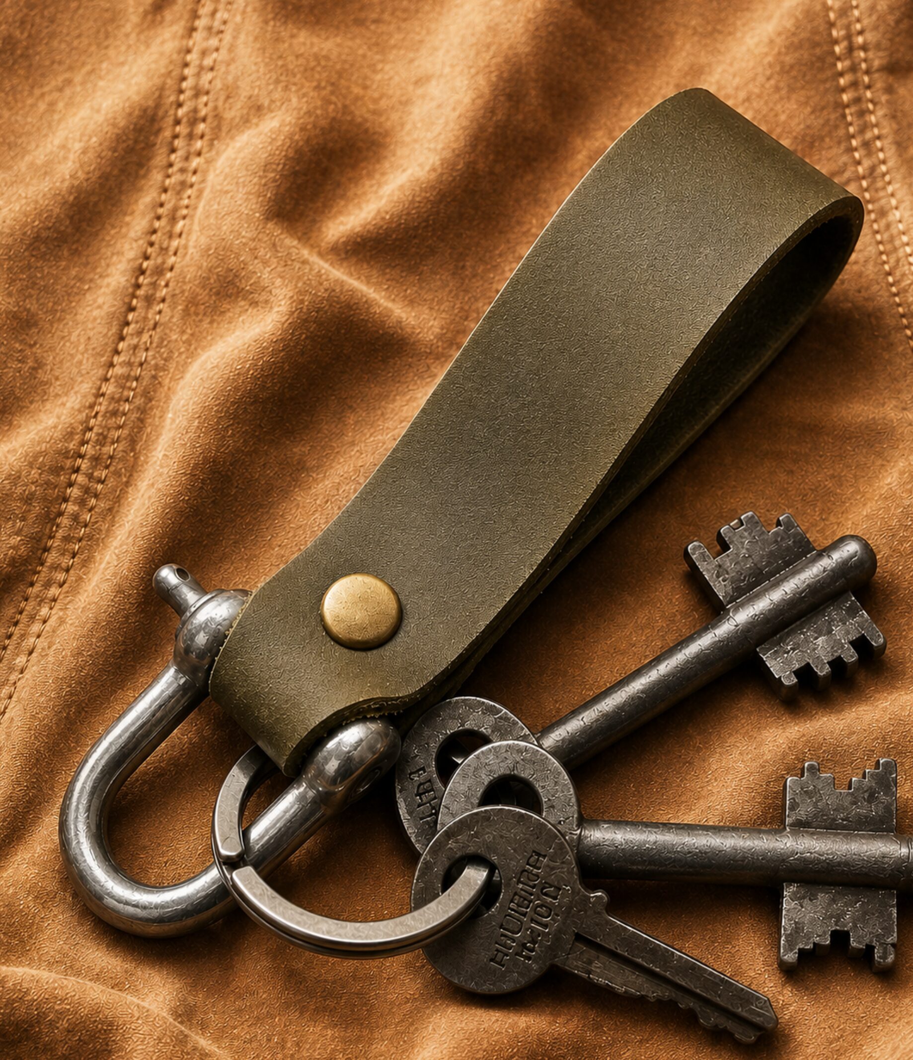 leather keychain